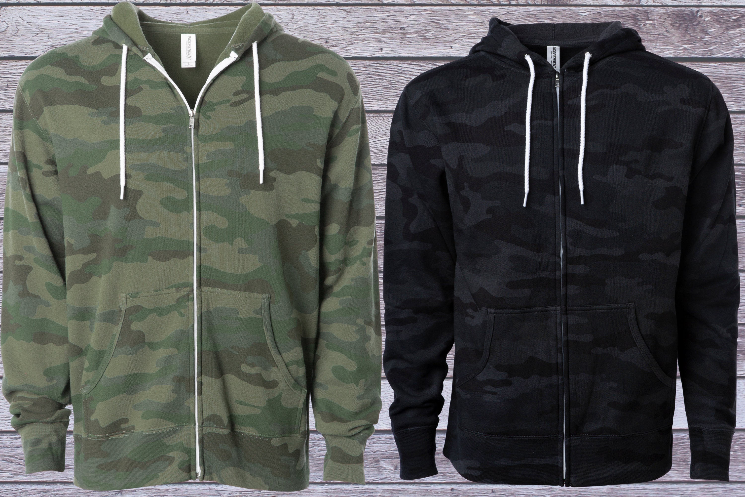 Camo zip hoodie - Etsy 日本