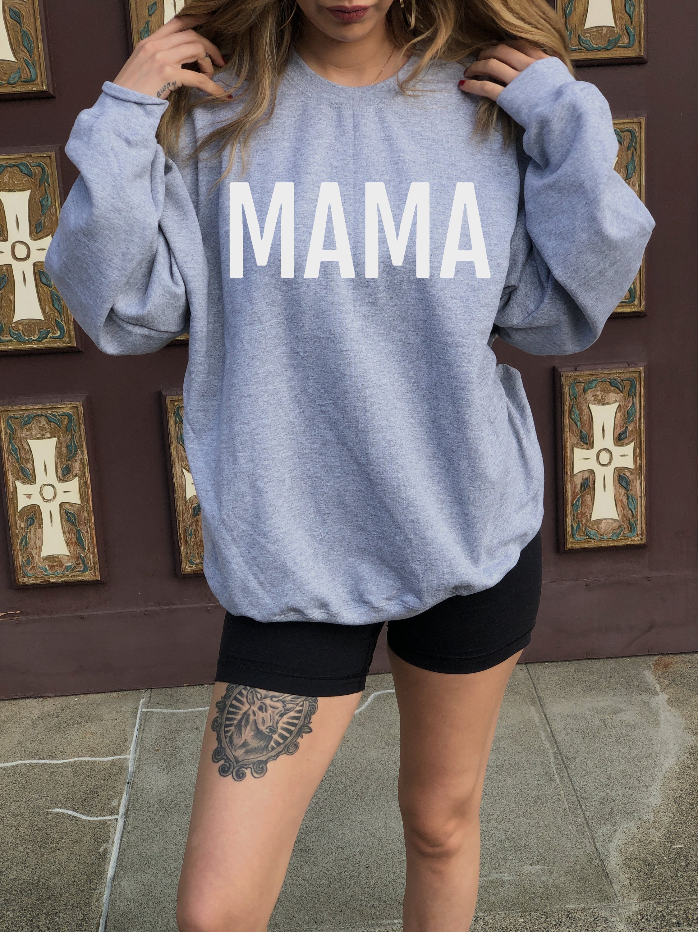 mama crewneck sweatshirt