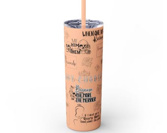 Reverse Harem Skinny Tumbler with Straw, 20oz  Booktok Smut Spicy Romance Bookish book club bookish romance reader book trope bookworm gift