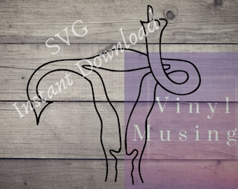 Flipping the Bird Baarmoeder SVG | Ontwerp feministische rechten (digitale download)