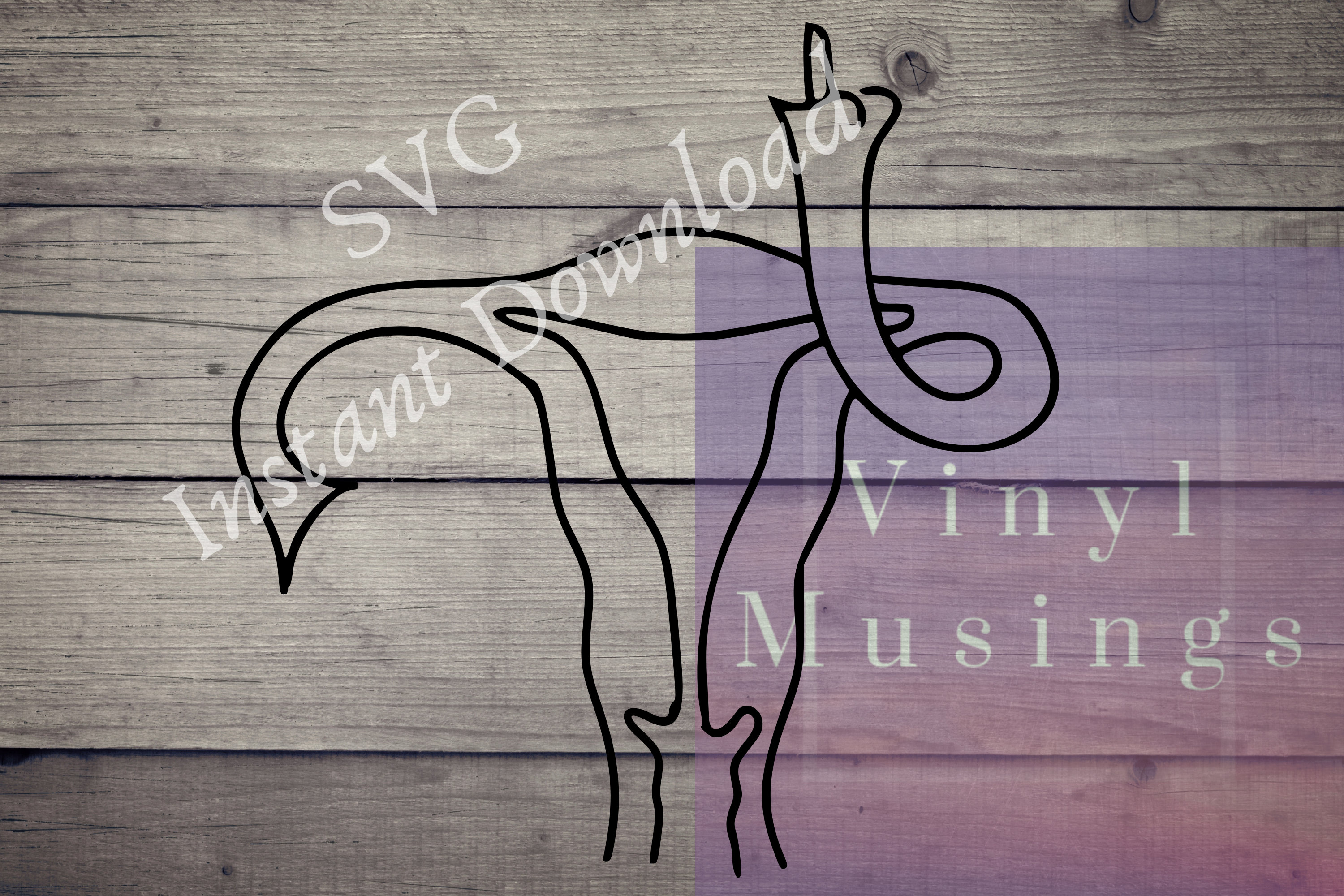 Uterus Flipping the Bird | Women's Rights | Feminist | SVG Instan…