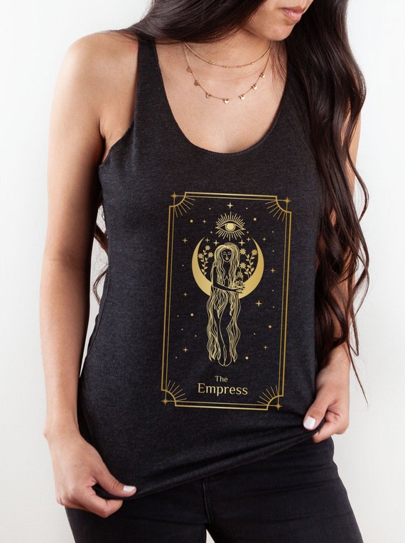 Empress Tarot Card Tank The Empress Tarot Tarot shirt Tarot Card Shirt Spiritual Shirt Tarot tank Occult Shirt Witchy Shirt