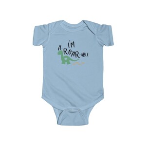 I&#39;m A Roar Able baby bodysuit, Dinosaur baby outfit, Gift for baby, Adorable Baby bodysuit