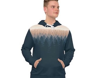 Forest hoodie, hiking hoodie,  tree hoodie, PNW hoodie, mountains sweatshirt, granola girl, granola aesthetic, nature hoodie