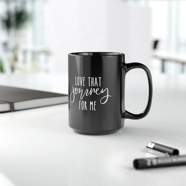 J’adore ce voyage pour moi Black Mug, Alexis mug, Ew David, Alexis, Apothecary, TV quote mug