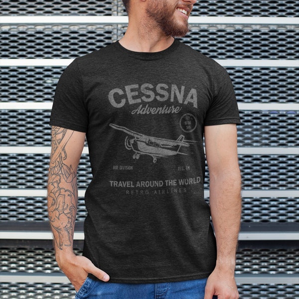 Cessna Airplane Shirt, Travel around the world, fly in the sky shirt, Cessna club, pilot shirt, airplane shirt