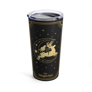 The Magician Tarot Witchy tumbler Tarot Tumbler Witch tumbler Travel mug Occult coffee Fortune Teller Mystical aesthetic Tarot