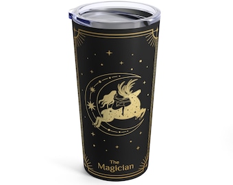 The Magician Tarot Witchy tumbler Tarot Tumbler Witch tumbler Travel mug Occult coffee Fortune Teller Mystical aesthetic Tarot