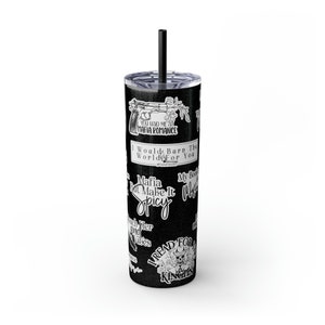 Mofia Romance Skinny Tumbler with Straw, 20oz  Booktok Smut Dark Romance Spicy Romance Bookish