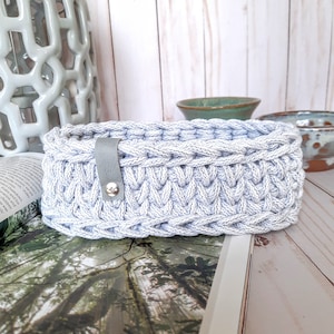 Crocheted Eyeglasses Holder: Cotton Cord Glasses Stand - 42 Colors