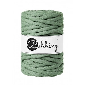 FINAL CLEARANCE - 9mm Bobbiny Eucalyptus Macrame Cord, Single Twist Macrame cord