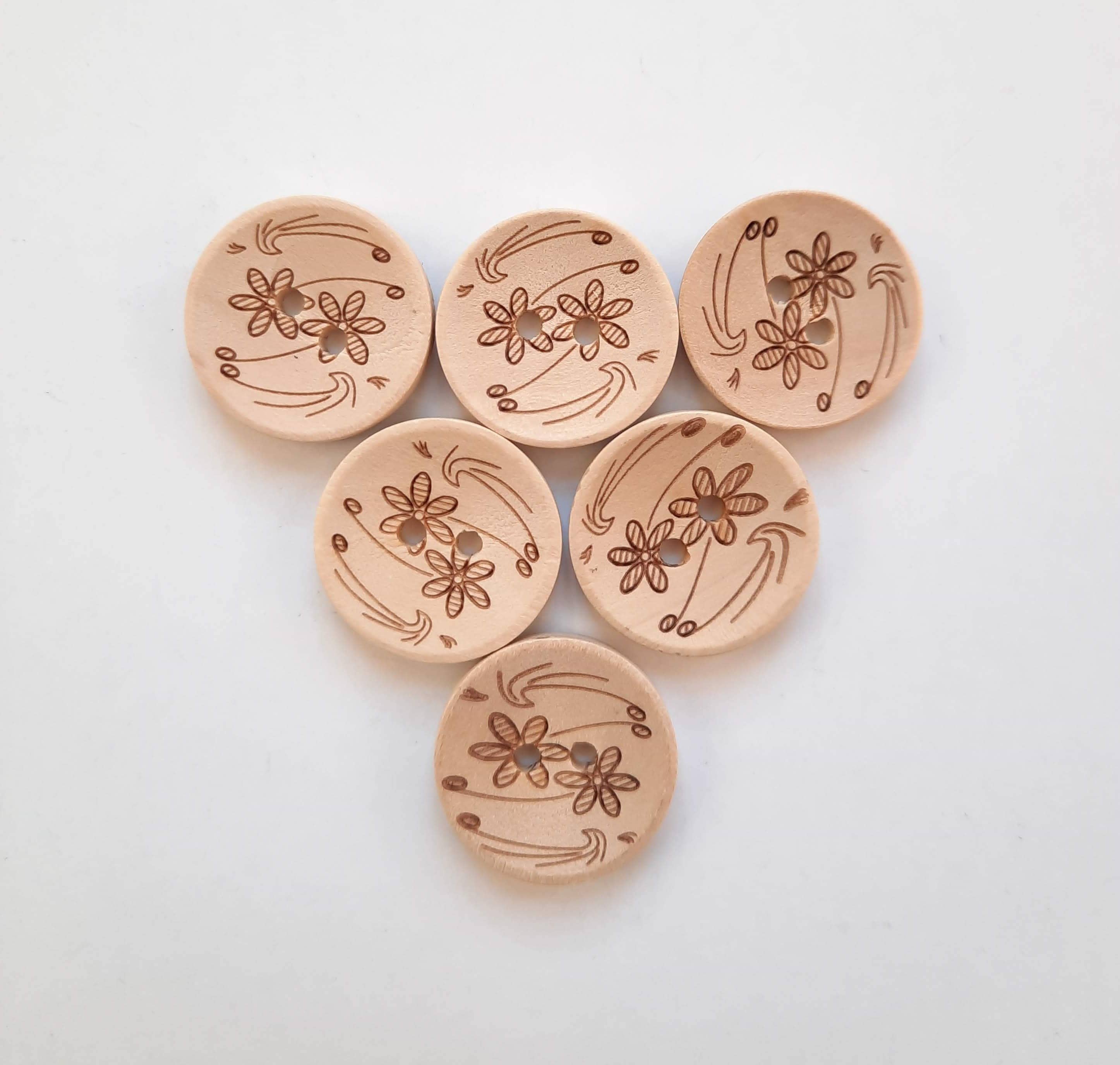 100 or 200pcs 8mm Mini Wooden Buttons for Crafts Sewing Accessories  Clothing Supplies Home Decor 4 Holes