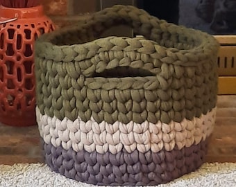 Panier au crochet, Panier-cadeau, Panier de rangement ou de rangement