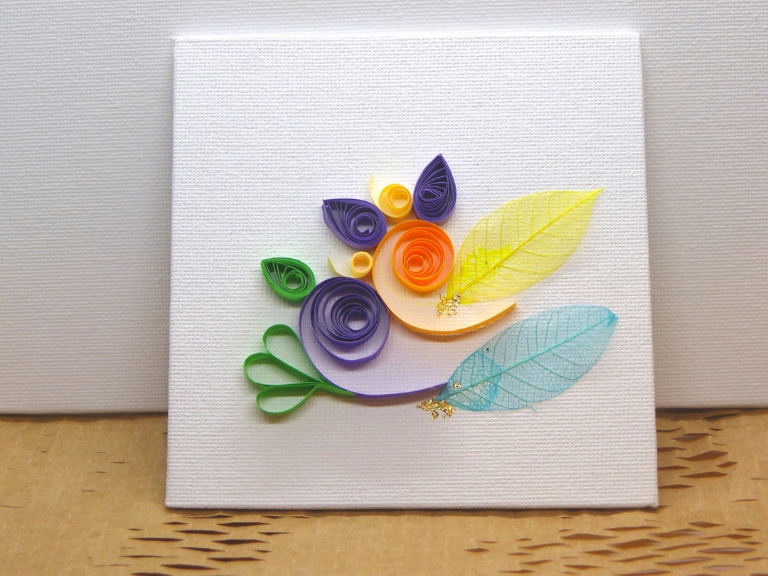 Mini Quilled Artworks Real Leaves Dollhouse Miniatures Etsy