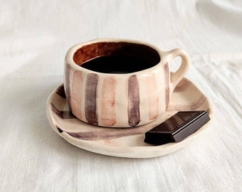PRE-ORDER- Espresso Cup Set/ Small Ceramic Mugs/ Handmade Coffee Mug/ Unique Gift for Coffee Lovers