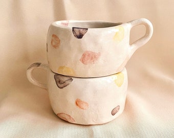 Ensemble de tasses à expresso / Tasses en céramique modernes / Petite tasse à café / Cadeau pour les amateurs de café