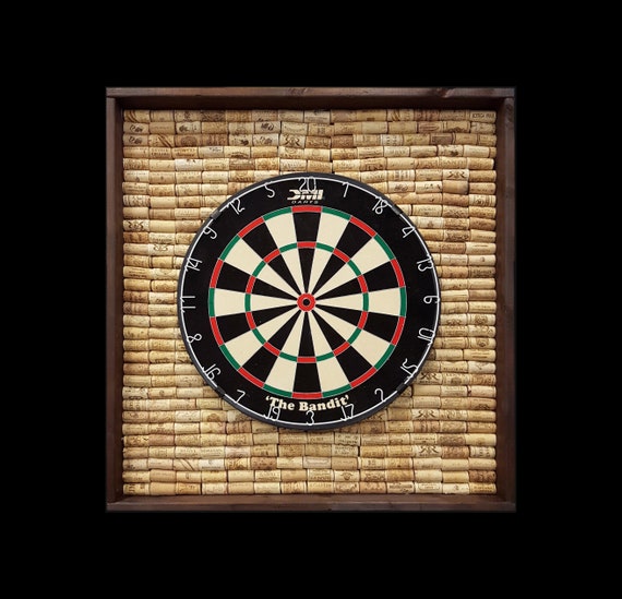 Cork Backed Dart Cabinet With English Dartboard Reclaimed Etsy