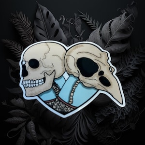 Boney Booty Heart Vinyl Sticker