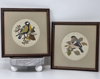 Crafty Creek cross-stitched FRAMED The FINERY of NATURE
