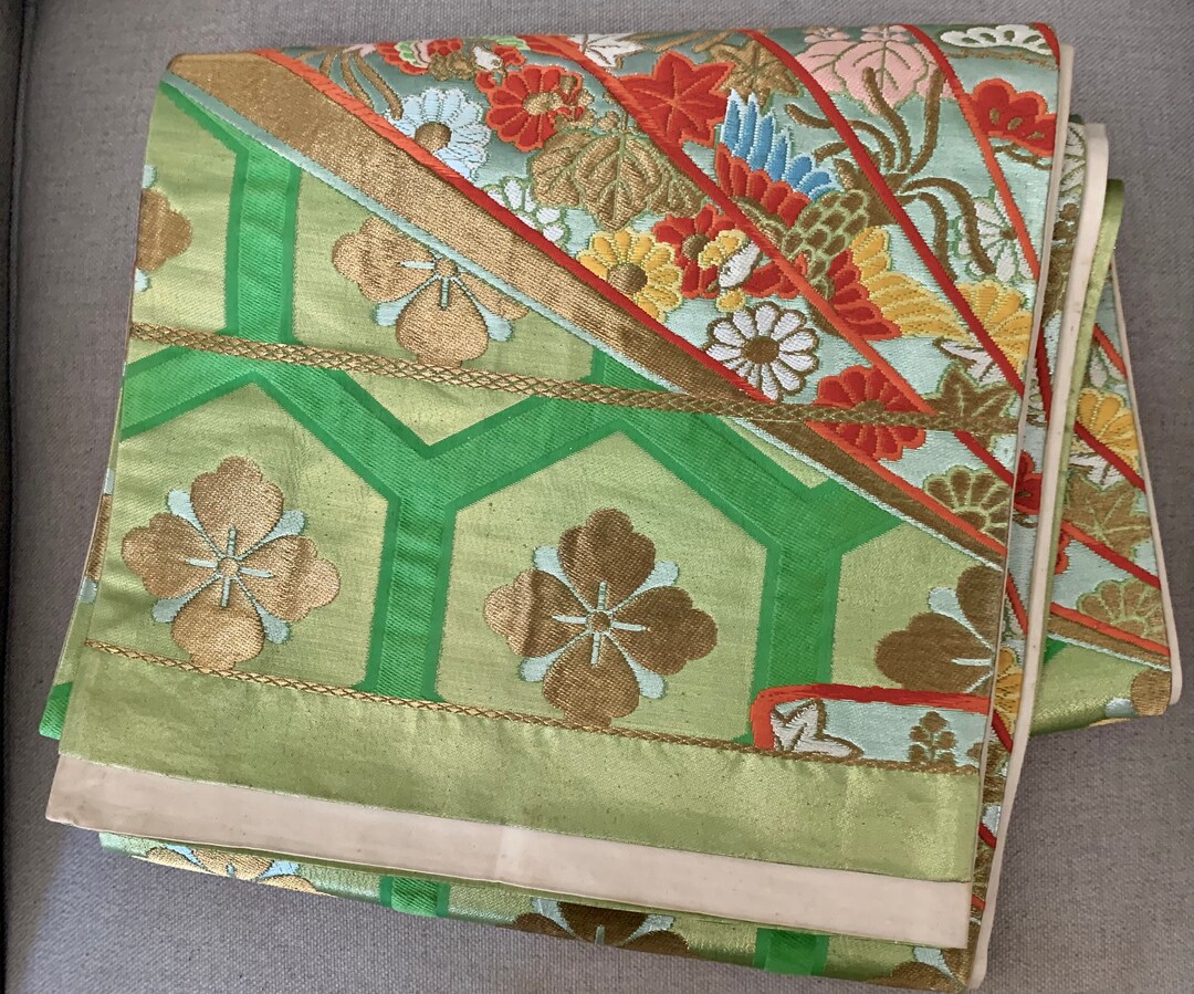 Vintage Kimono Obi/kimono Belt/kimono Sash Etsy