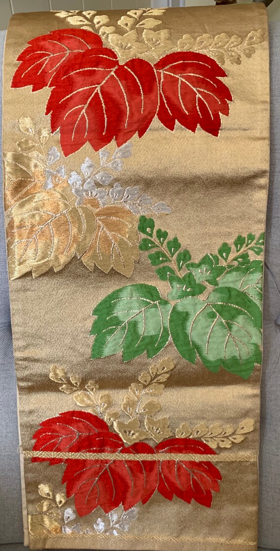 Antique Fukuro Kimono Obi/Kimono Belt/Kimono Sash - image 2