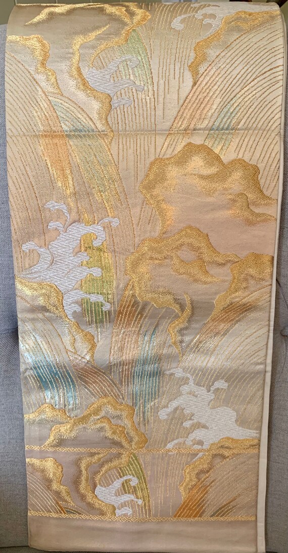 Antique Fukuro Kimono Obi/Kimono Belt/Kimono Sash - image 5