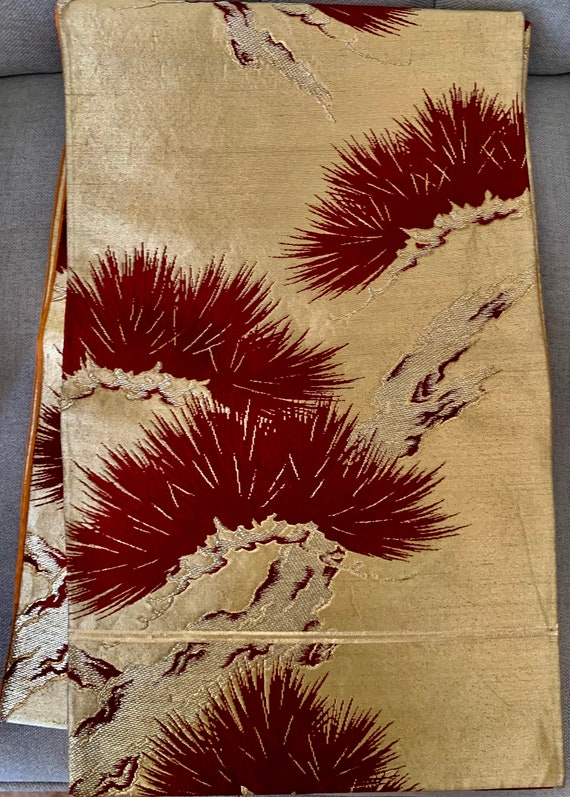 Antique Fukuro Kimono Obi/Kimono Belt/Kimono Sash - image 4