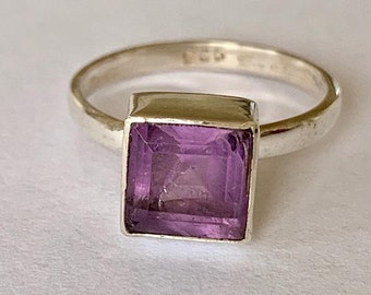 55Carat Natural Amethyst 925 Silver Ring for Women Oval Shape February Birthstone Size 5,6,7,8,9,10,11,12
