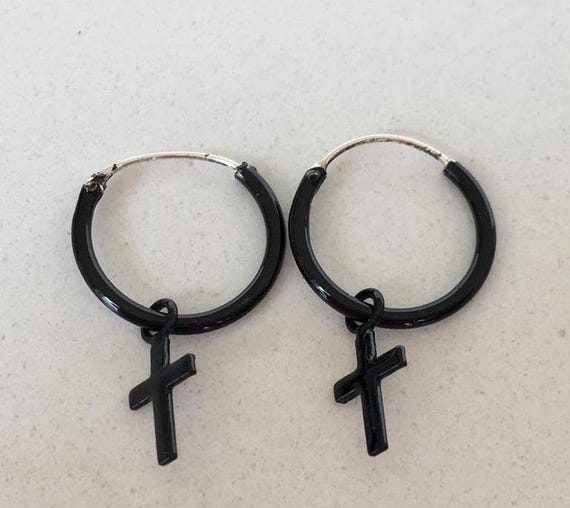 Goth Rivet Poinçon Pointe Câlins Perçant Boucles D'Oreilles Créoles