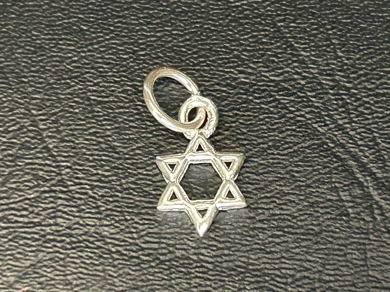 925 Sterling Silver Star of David Charm Pendant, Sterling Silver Small Magen David Charm, Hexagram Pendant, Add on Charm Bracelet Necklace