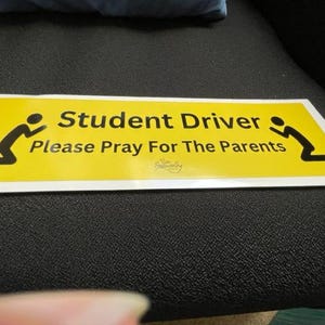 Student Driver Bumper Sticker