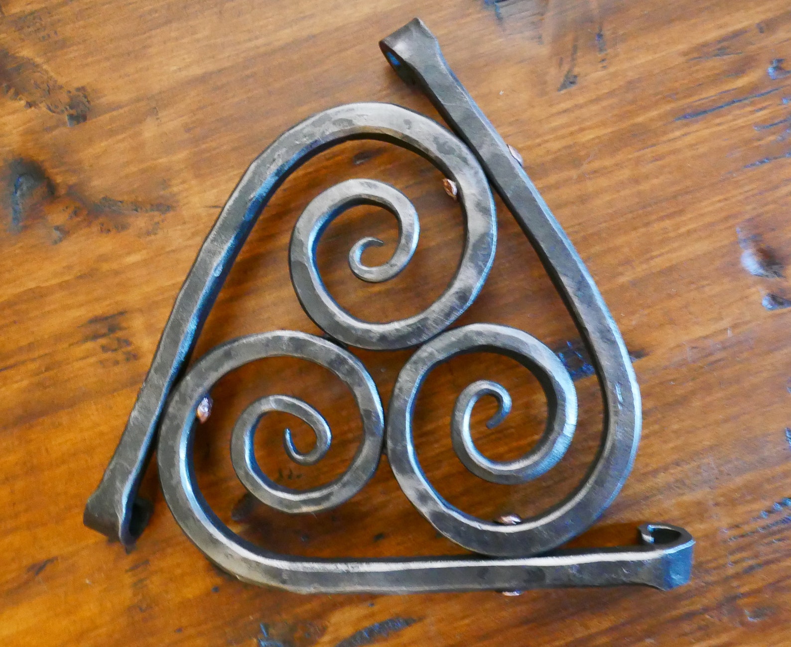 Trivet Hand Blacksmith Etsy