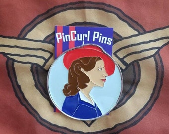 Peggy Carter Emaille Profil Pin "Grade B" Avengers Disney Fantasy Pin LE75