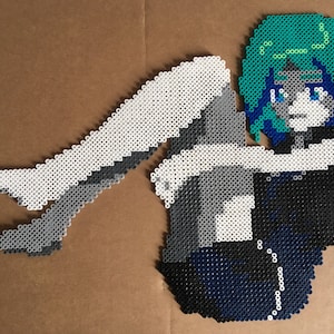 Phosphophyllite (Land of the Lustrous) Perler / Pixel Bead Art