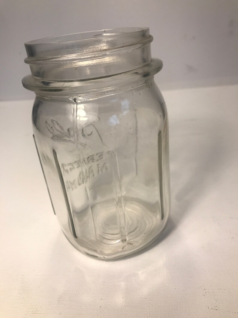 Ball perfect mason Clear pint jar with grips 19331962 Etsy