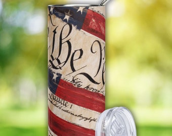 Patriotic Tumbler Gift for Him, Hot and Cold Drinks, Great Gift Idea for Summer Camping, Travel Gift for Husband or Boyfriend, Gift for Dads