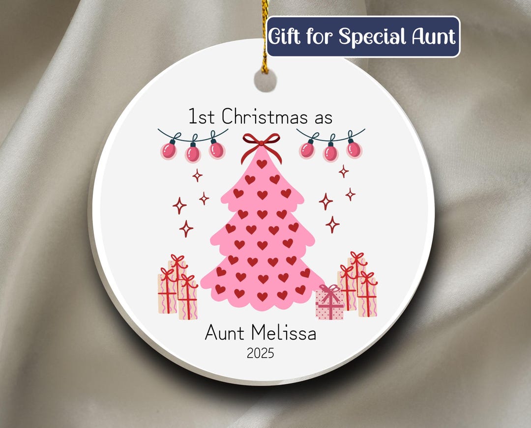 Personalized Aunt Ornament, Keepsake Christmas Gift - Etsy
