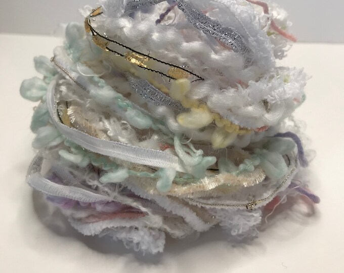 Rembrandt Novelty Fiber/yarn/sample Bundle 24 Yds for Journals, Adding to Your Spinning, Collage