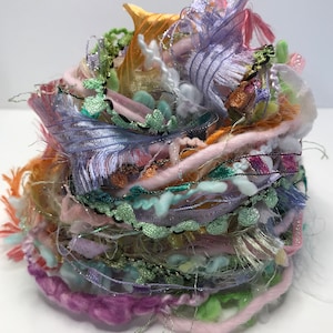 A Gathering of Fairies Novelty Fancy Yarn/Trim/Fiber Bundle 24yds for dream catchers, paper crafts, gift wrapping, doll making and more!