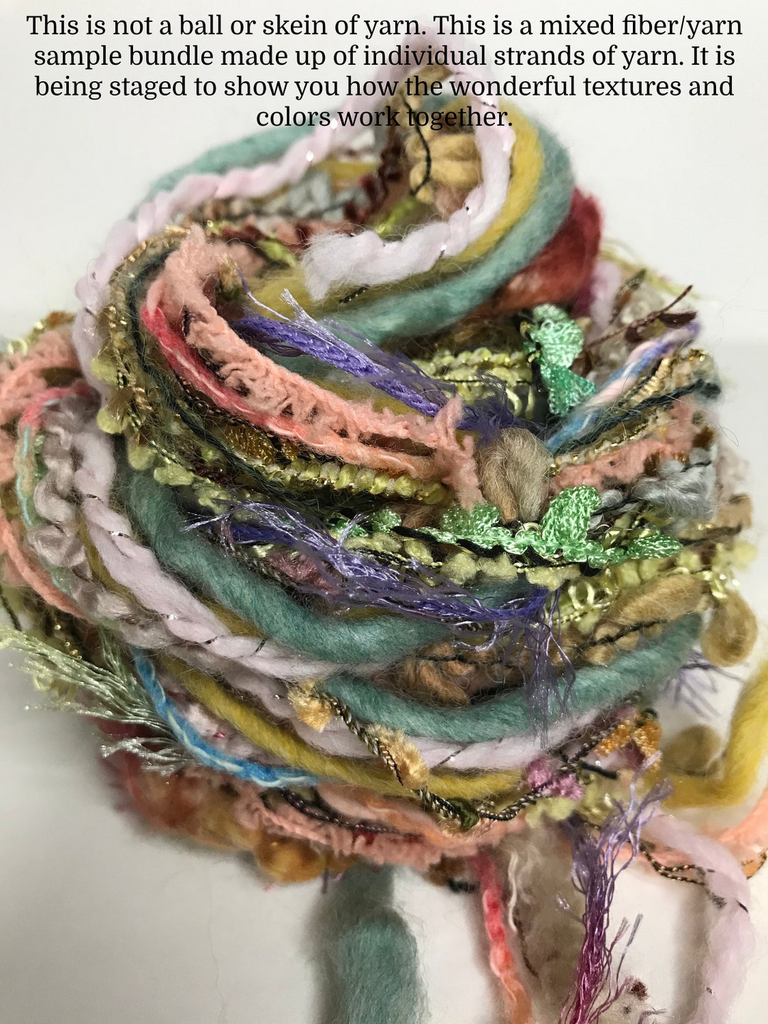 Flora & Fauna Novelty Art Yarn Bundle 30yds for Tassels, Dream