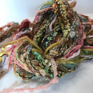 Flora & Fauna Novelty Art Yarn Bundle 30-yds for tassels, dream catchers, embellishments, miniature elements, weaving, crochet, and more!