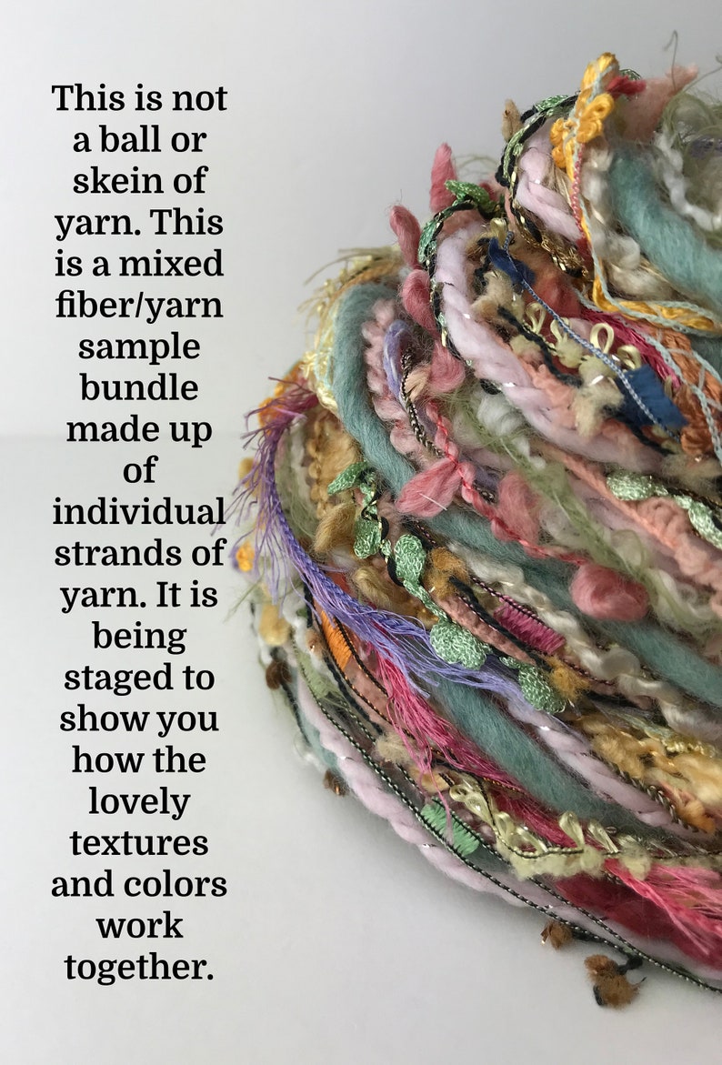Flora & Fauna Novelty Art Yarn Bundle 30yds for Tassels Etsy