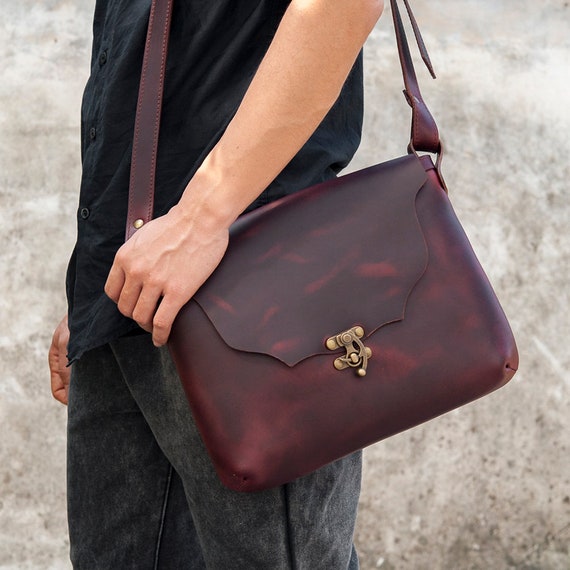 horween leather messenger bag