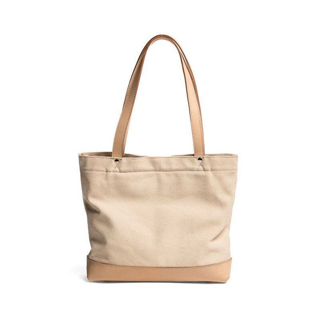 Casual Large Canvas Tote Bags for Women With Leather Handles - Etsy