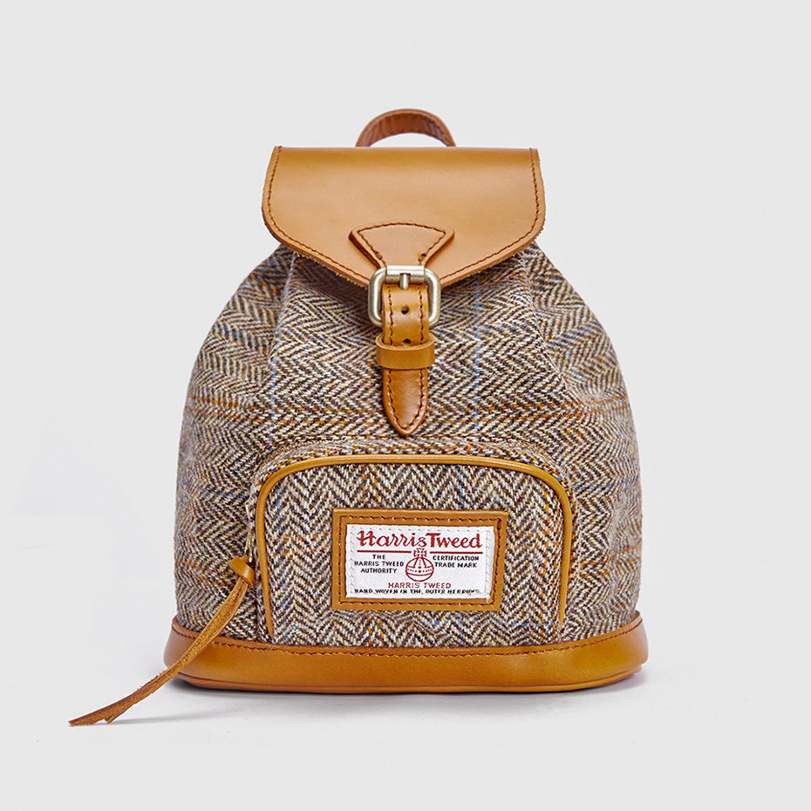 harris tweed backpack bag