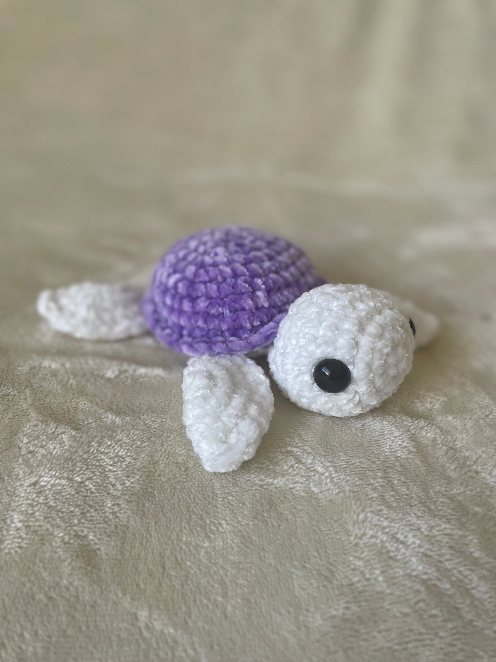 Small Purple Crochet Turtle Amigurumi Etsy