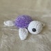 Small Purple Crochet Turtle Amigurumi Etsy