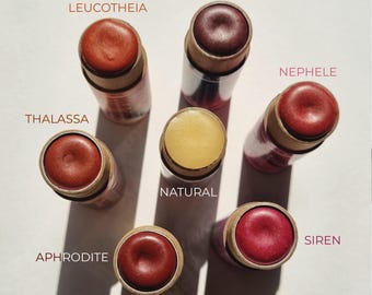 Tinted Lip Balm: Natural Macadamia Oil, Compostable Tube