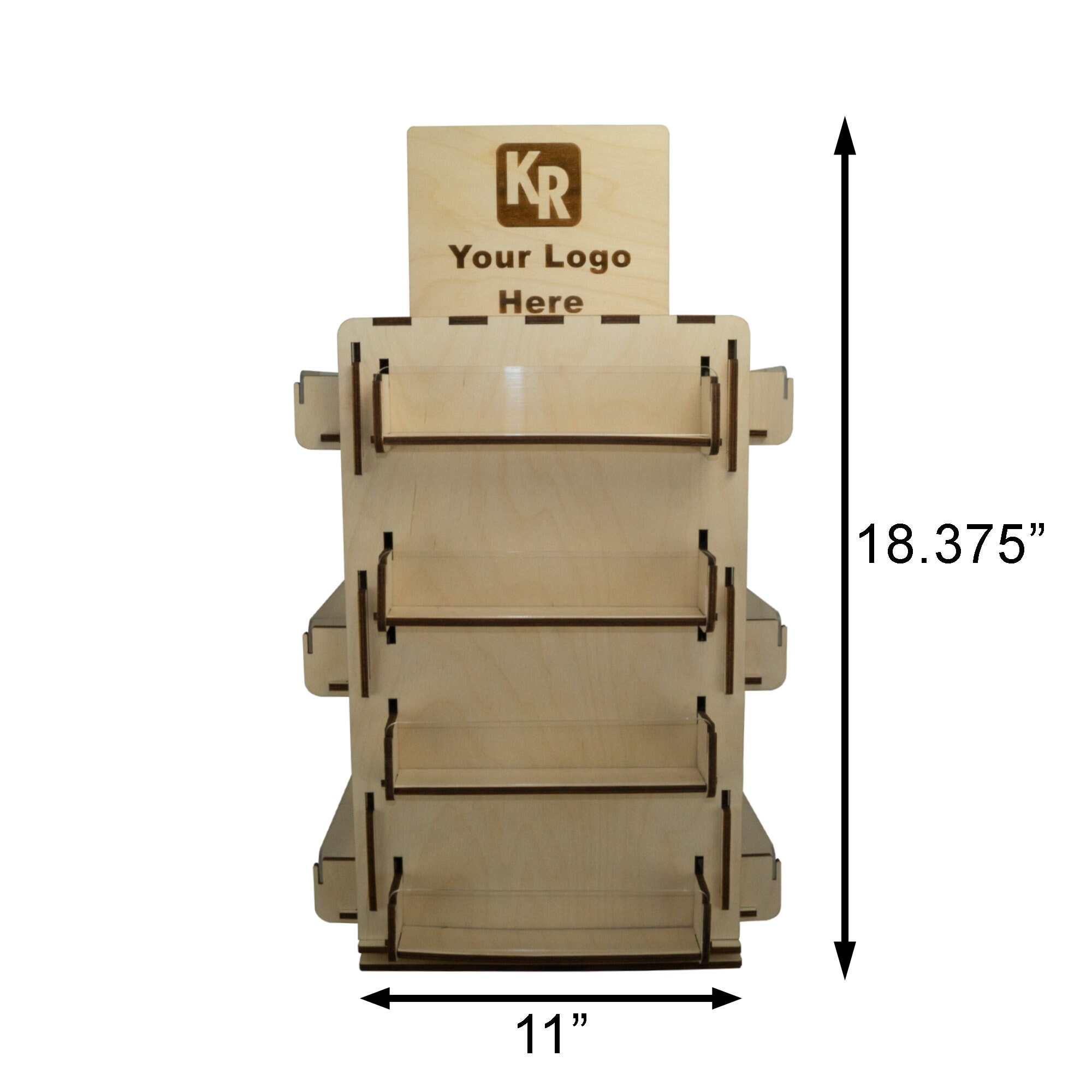 Concession Stand Supplies 3-Tier Rotating Display Stand - Countertop ...