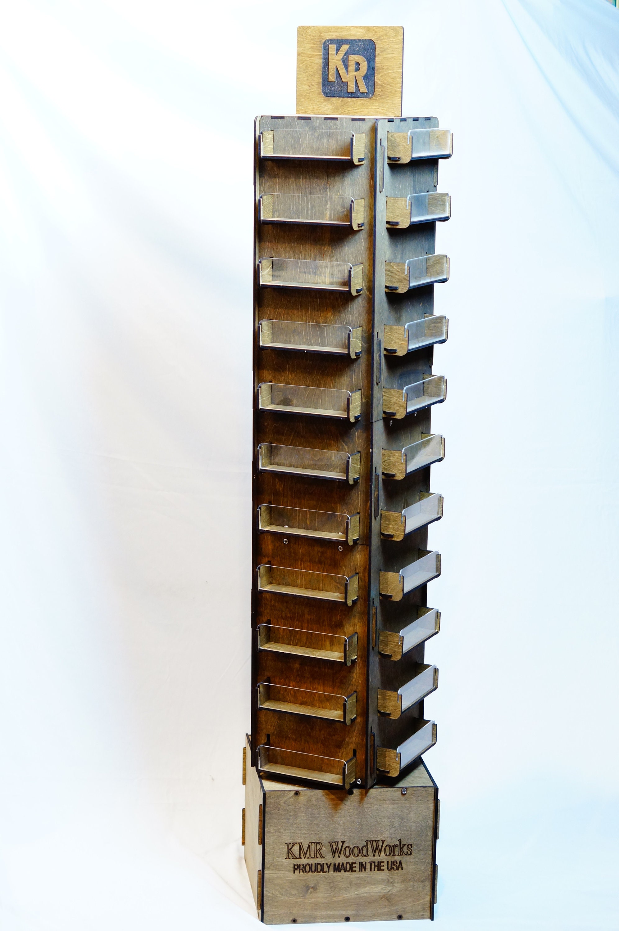 Sticker Display Rack Floor Model Essential Oils Spices Etsy